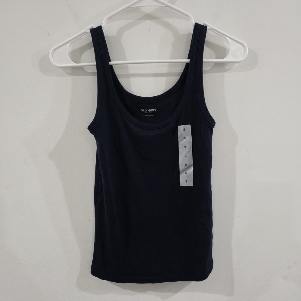 Old Navy Womens First Layer Tank Top Size Small Baby Tee Navy Blue